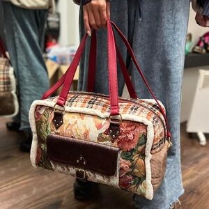 Brand new with tags Irregular Choice perfect patchwork weekender bag